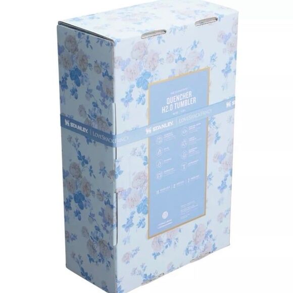 Authentic Stanley Love Shack Fancy Blue Everblooming Rosettes 40 OZ NWT - Picture 6 of 6